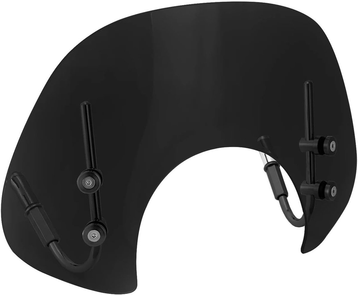Scooter Voorruit - Windscherm - Comfortabel Rijden - Verhoogt Rijcomfort - Standaard - Zwart