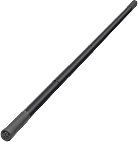 Yogastok - Fitnessstok Rekstok - Yoga Accessoires - Makkelijk mee te Nemen - Schuimrubberen Handgreep - Antislip Eindkap - 151cm - Zwart — afbeelding 2