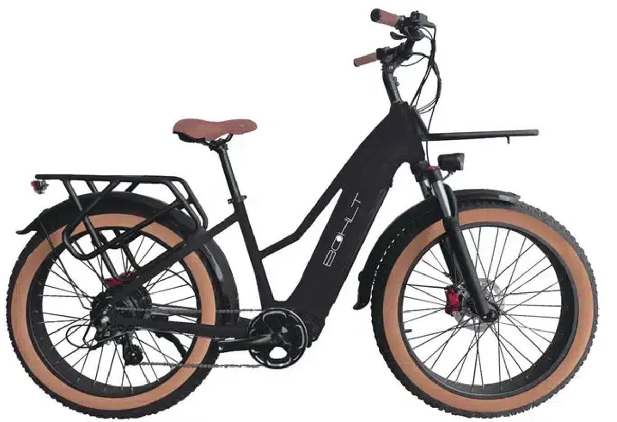BOHLT Q26 - Elektrische Fatbike - 26 inch - 250W Motor - 750Wh Uitneembare Accu - Hydraulische Schijfremmen - Actieradius tot 80 km - Zwart