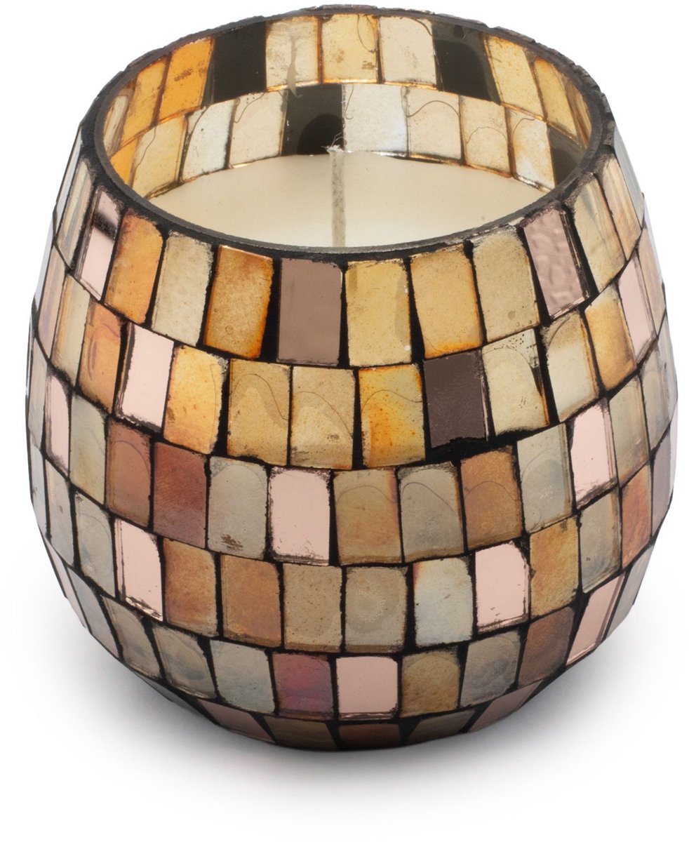 Small Glass Jar Candles - Amber Mosaic