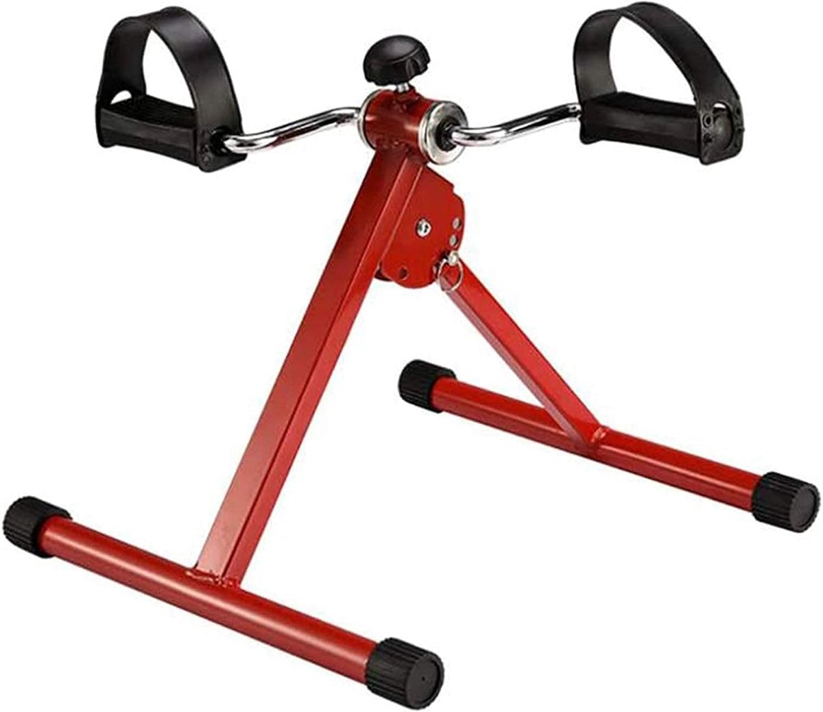 Mini Hometrainer - Pedaal Trainer - Revalidatie Thuis - Opvouwbaar Ontwerp - 2.8 kg - Rood