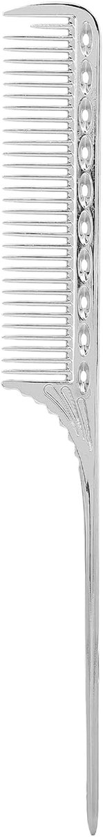 Rattenstaartkam - Stylingkam Kappers - Haar Stylen - Lichtgewicht Aluminium - 22.5 cm - Zilverkleurig