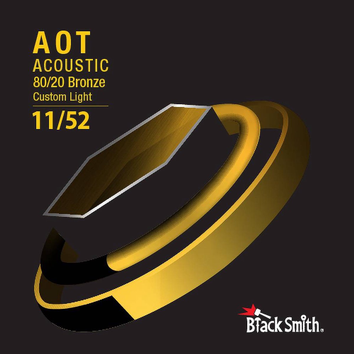 BlackSmith ABR-1152 Nano-Carbon Coated Bronze Akoestische Gitaarsnaren (11-52)