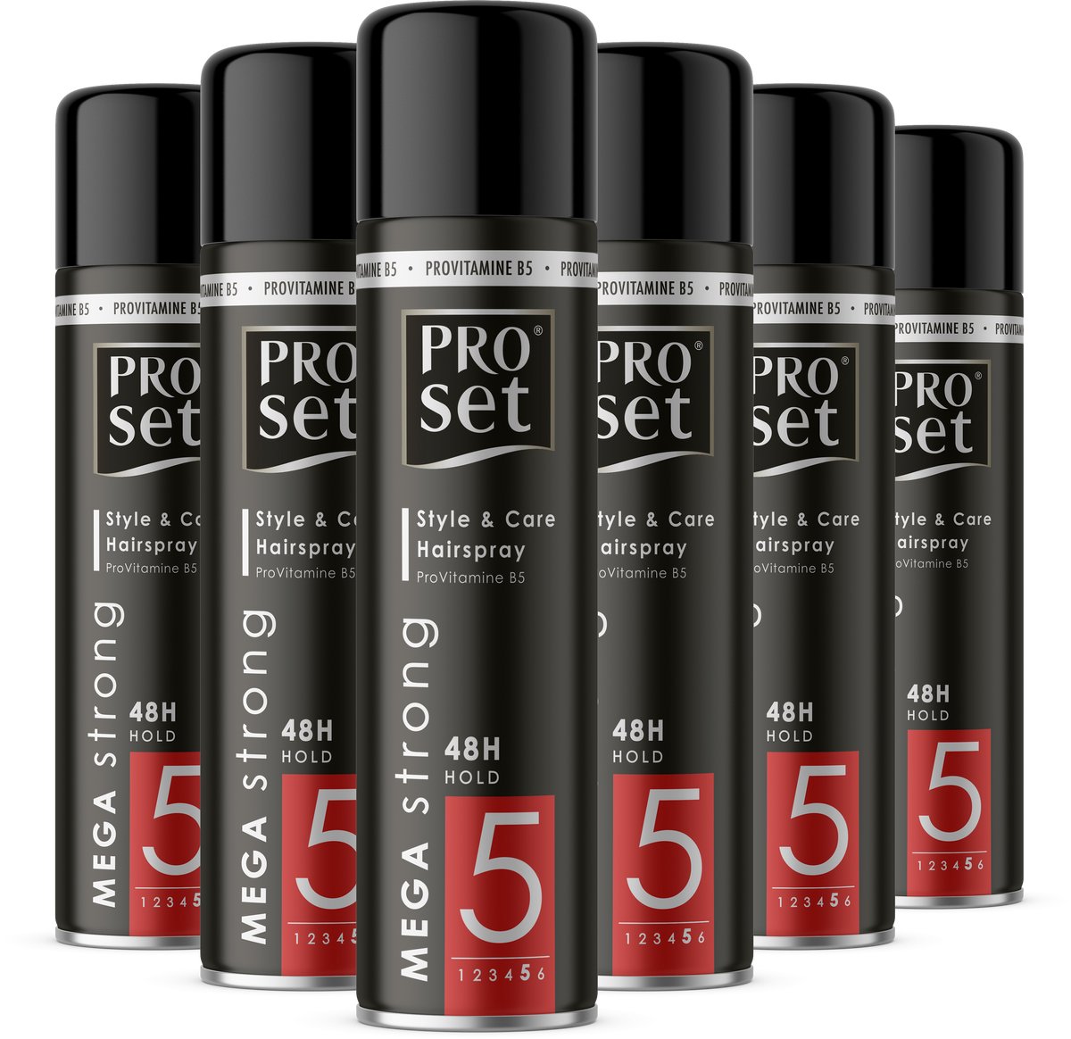 Bol.com Proset Haarlak Mega Strong - 6x 300ml - Voordeelverpakking aanbieding