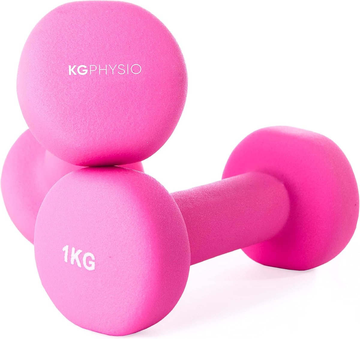 SnelShoppen - Neoprene Dumbbells Set van 2 met A3 Posters - Verstelbare Gewichten 1-10kg voor Thuis Workout - Anti Roll Technologie - Ideaal voor Mann