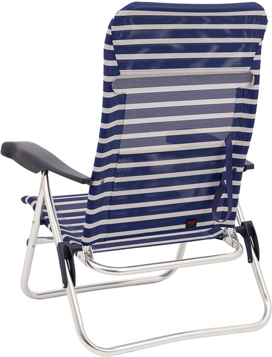 Crespo - Strandstoel - AL/205 - Blauw gestreept van Crespo — afbeelding 2