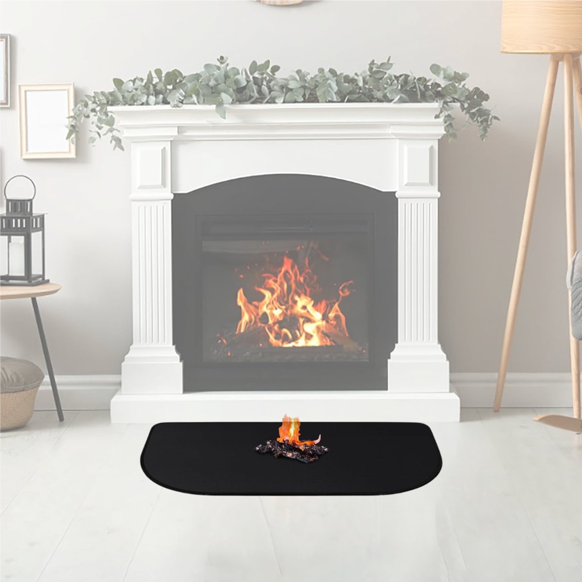 CLVP® Vuurvaste Mat - Hittebestendige Haardmat - Open Haard - Zwart