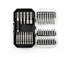 Motools Bitset Professional 37-Delig - All-in-1 Schroefbits Set met Magnetische Bithouder en Luxe Opbergkoffer