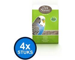 4x Deli Nature - Premium parkieten 1kg - Vogelvoer - 1 kg
