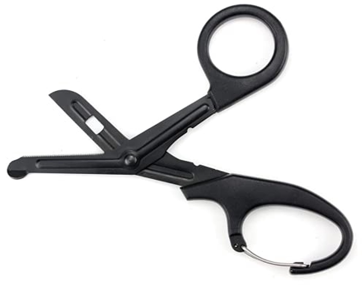 SnelShoppen - EMT Bent Scissors, Medische Scharen, 7 inch, Matte Titanium Coated RVS Bandagescharen voor Artsen, Verpleegkundigen, Noodhulp of Outdoor