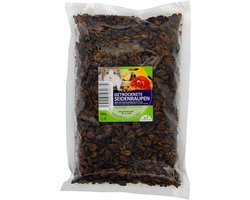 Thijox - Gedroogde UGF Koi Zijderupsen 500g - Hoogwaardige Koi Voer, Visvoer voor Vijvervissen, Insectenvoer voor Vissen, Vogels, Hamsters, Knaagdiere