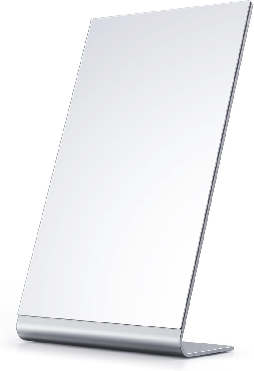 Thijox - Moderne Make-upspiegel 30,5 cm Aluminium Bureauspiegel - Perfect voor Slaapkamer, Badkamer en Slaapzaal - Stijlvolle en Praktische Make-up Sp
