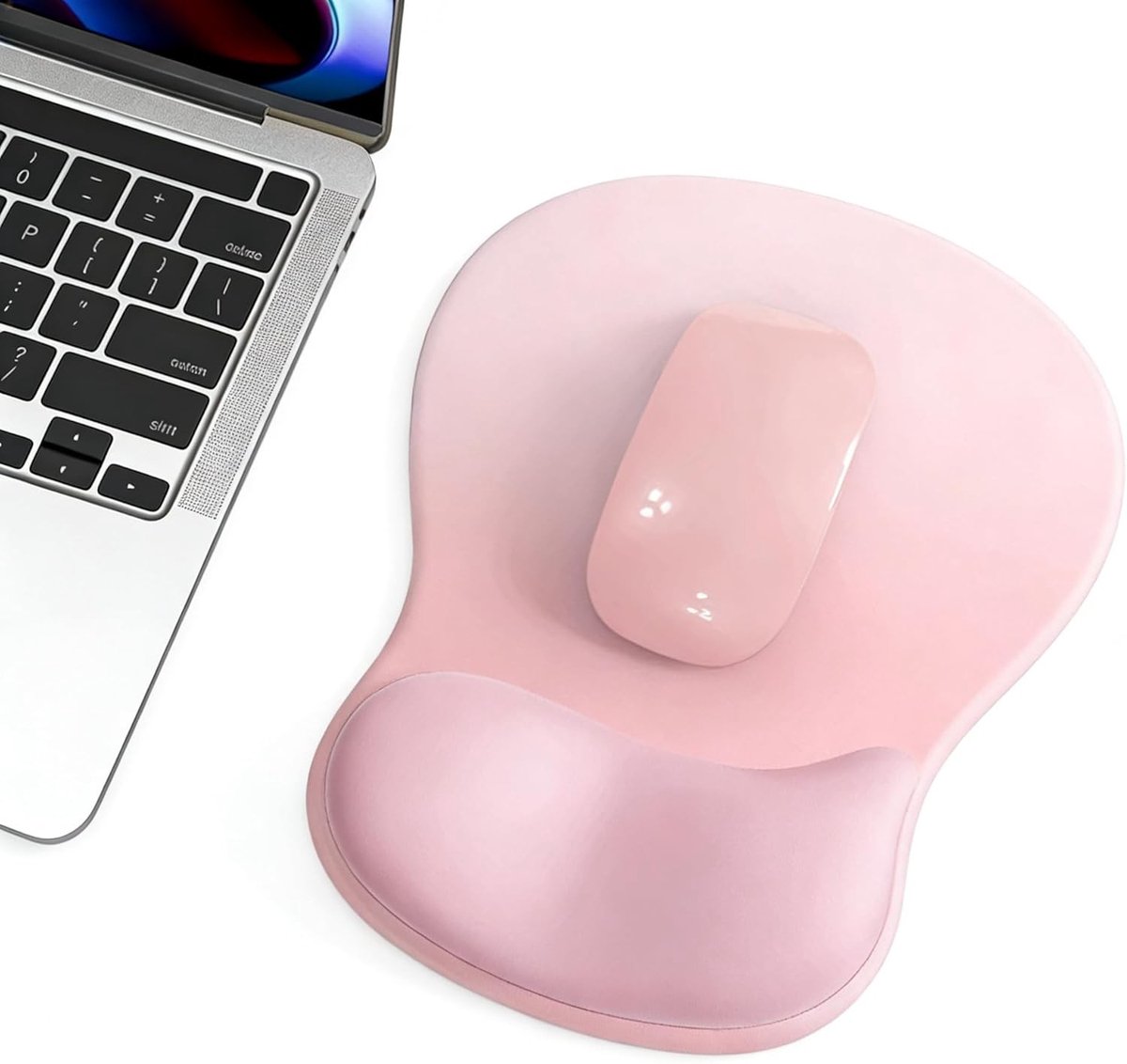 Ergonomische Muismat met Gelkussen en Handsteun, Antislip Ondergrond voor Computer en Laptop, Comfort en Ondersteuning