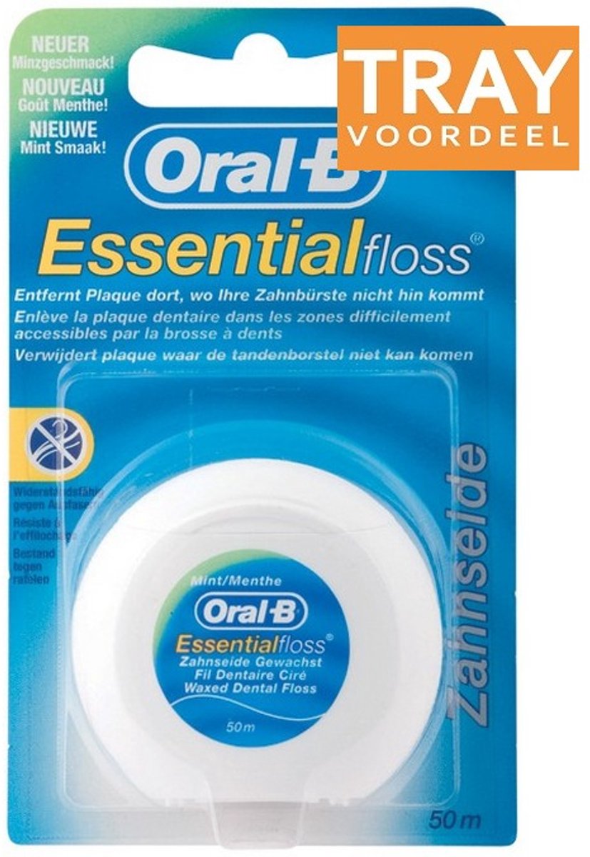 ORAL-B ESSENTIAL FLOSS MINT FLOSDRAAD 50 METER 144 X 1 STUK