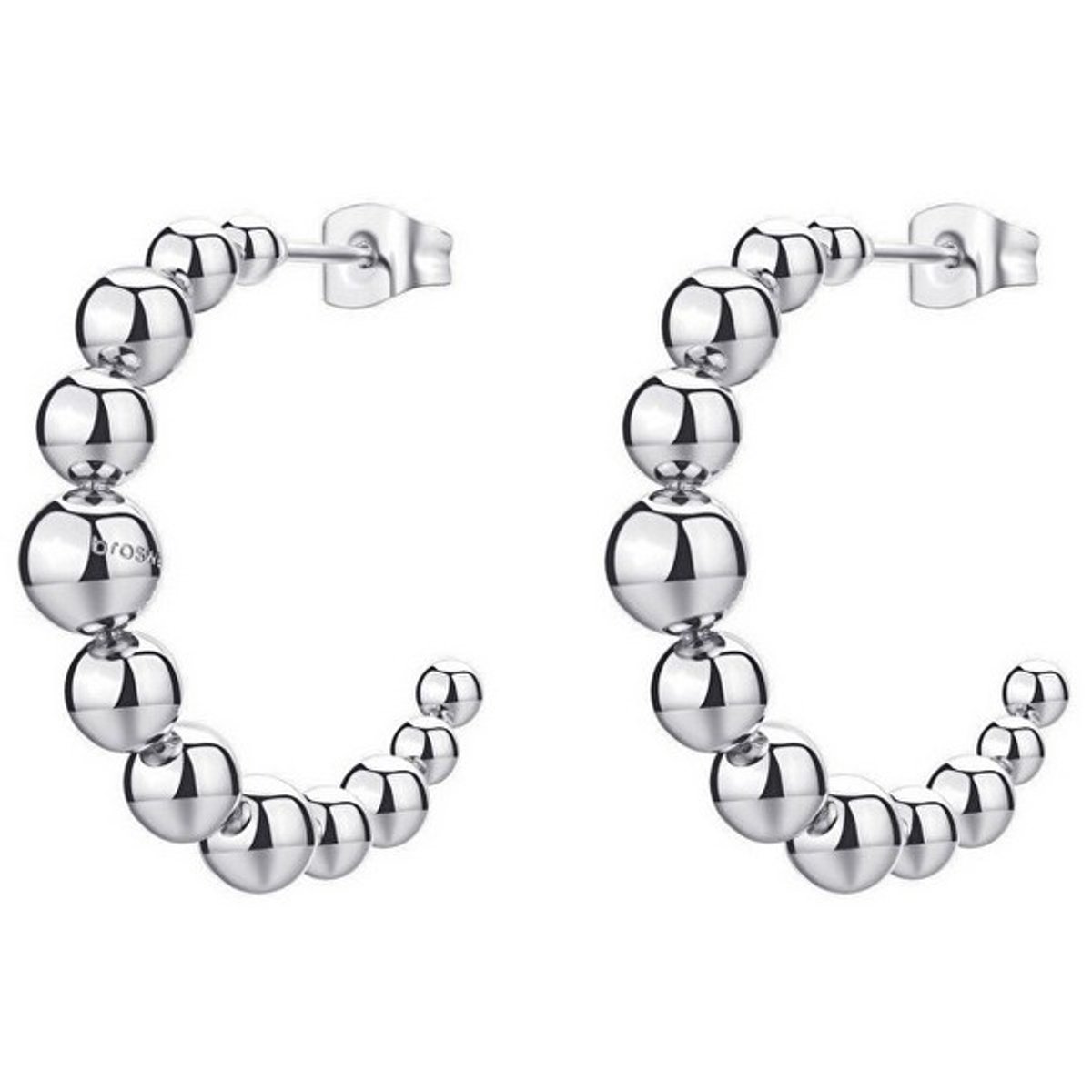 BROSWAY PERFECT BPC28 STAINLESS STEEL OORRINGEN 1 PAAR