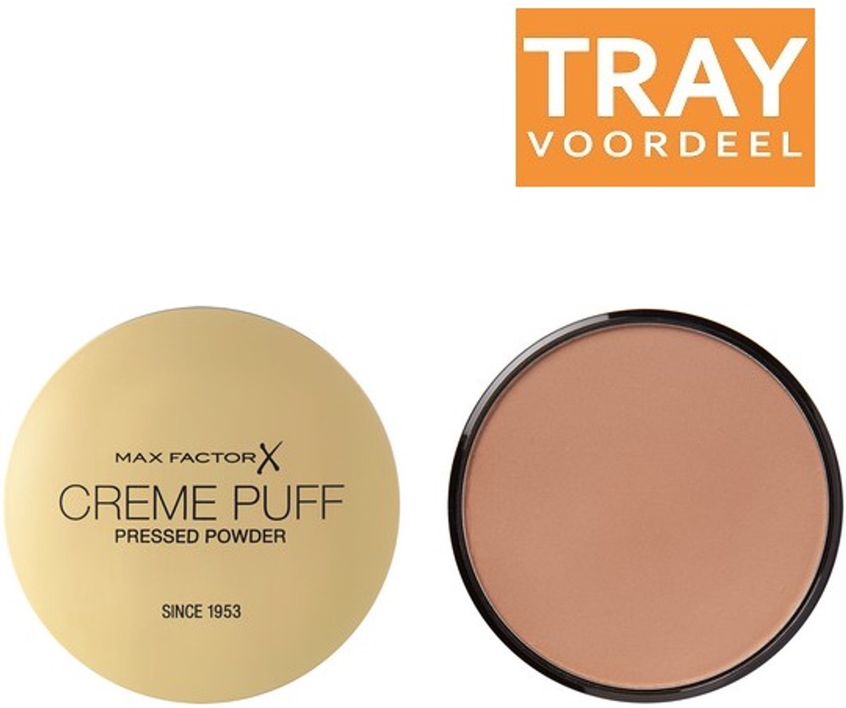 MAX FACTOR CREME PUFF 42 DEEP BEIGE PRESSED POWDER POEDER 3 X 14 GRAM