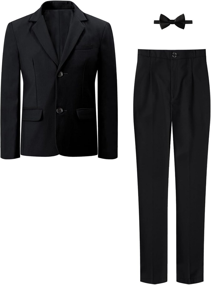 Jongens 3-delig kostuum met jasje, broek en stropdas voor 7-15 jaar - Perfect voor feesten, bruiloften en speciale gelegenheden