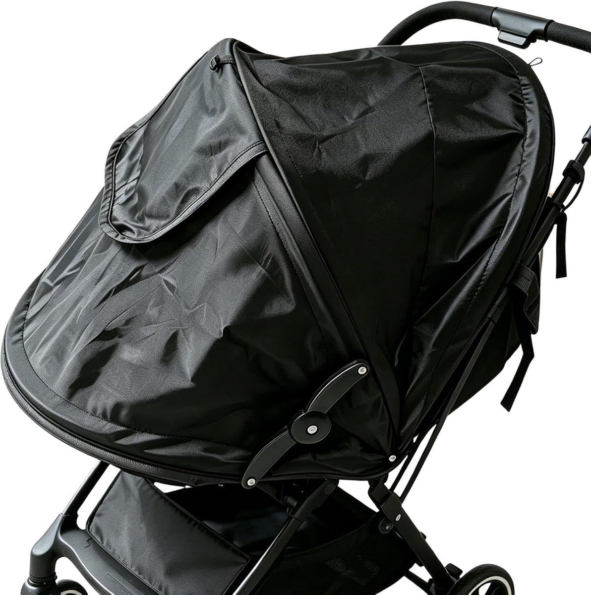 Thijox - Kinderwagen Zonnescherm UV-bescherming Universeel Verstelbaar Opvouwbaar - Zomer Zonnekap voor Wandelen, Winkelen, Vakantie en Gezinsactivite