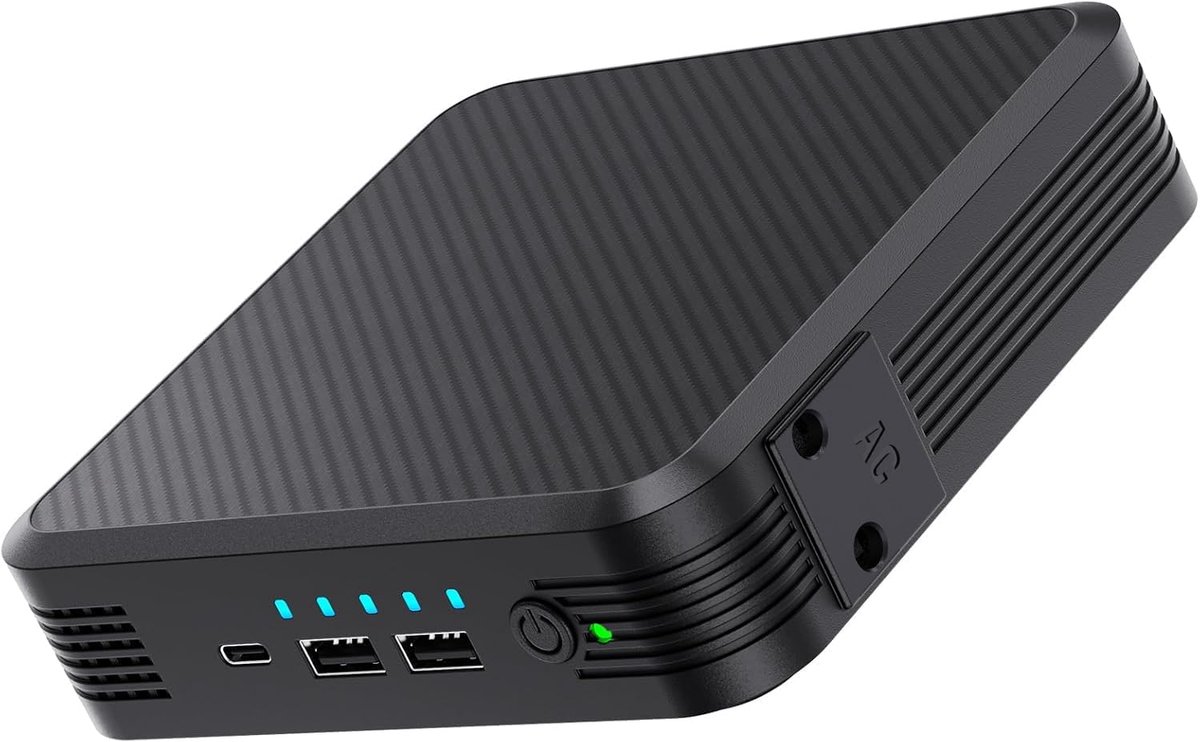 Thijox - 65 W PD Laptop Powerbank Draagbare Oplader voor Camping en Outdoor, USB-C Snelladen, Noodstroomvoorziening, Compact en Robuust