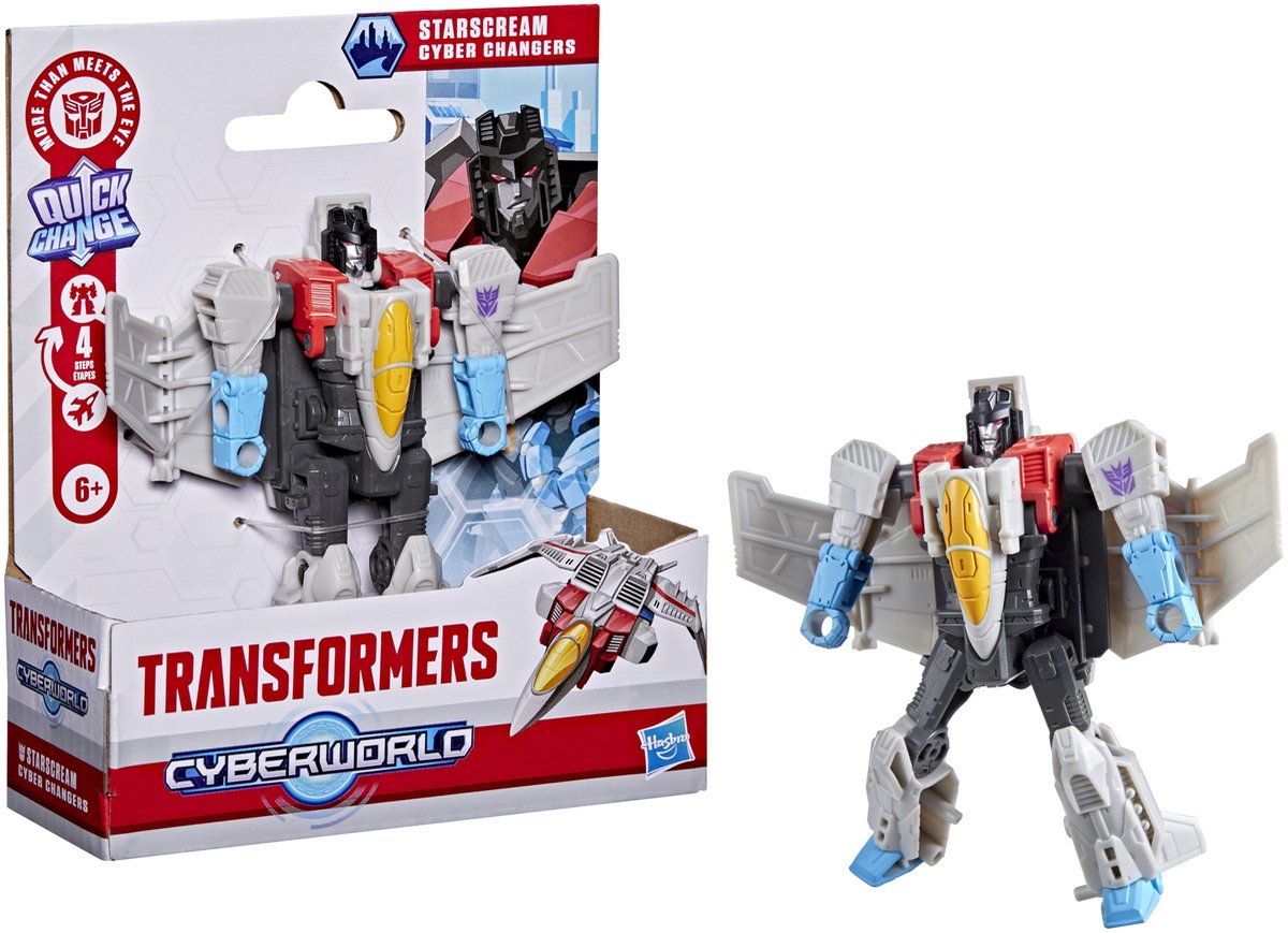 Transformers CYBERWORLD Starscream Cyber Changers - Actiefiguur