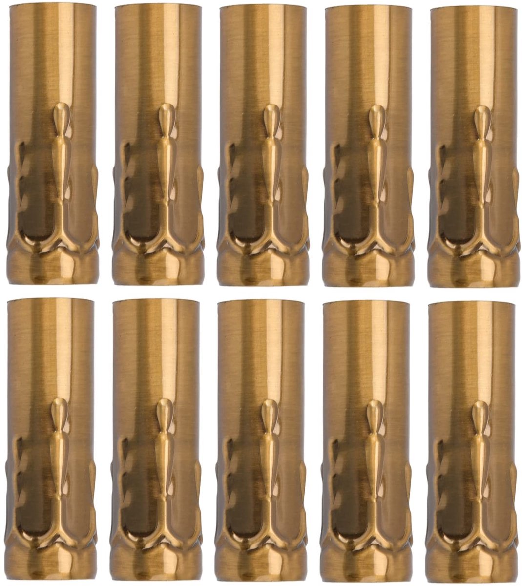 Dailygoods - 10st Metalen Kaars Socket Covers, E14 Kandelaar Base Kaars Lamphouder Metalen