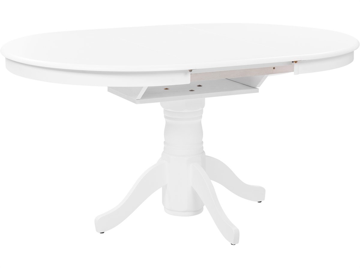 Beliani AKRON - Uitschuifbare eettafel - Wit - 106/150 x 106 cm - MDF