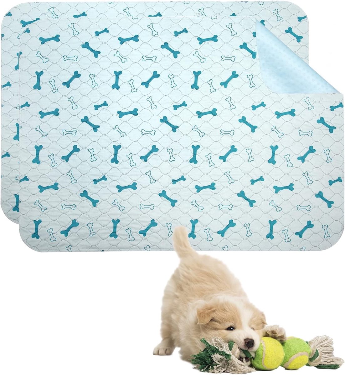 Wasbare Hond Plasmatten - Premium Herbruikbare Training Pads, Waterdichte Katoenen Matten voor Puppy Training, Ideaal voor Thuis en Reizen!