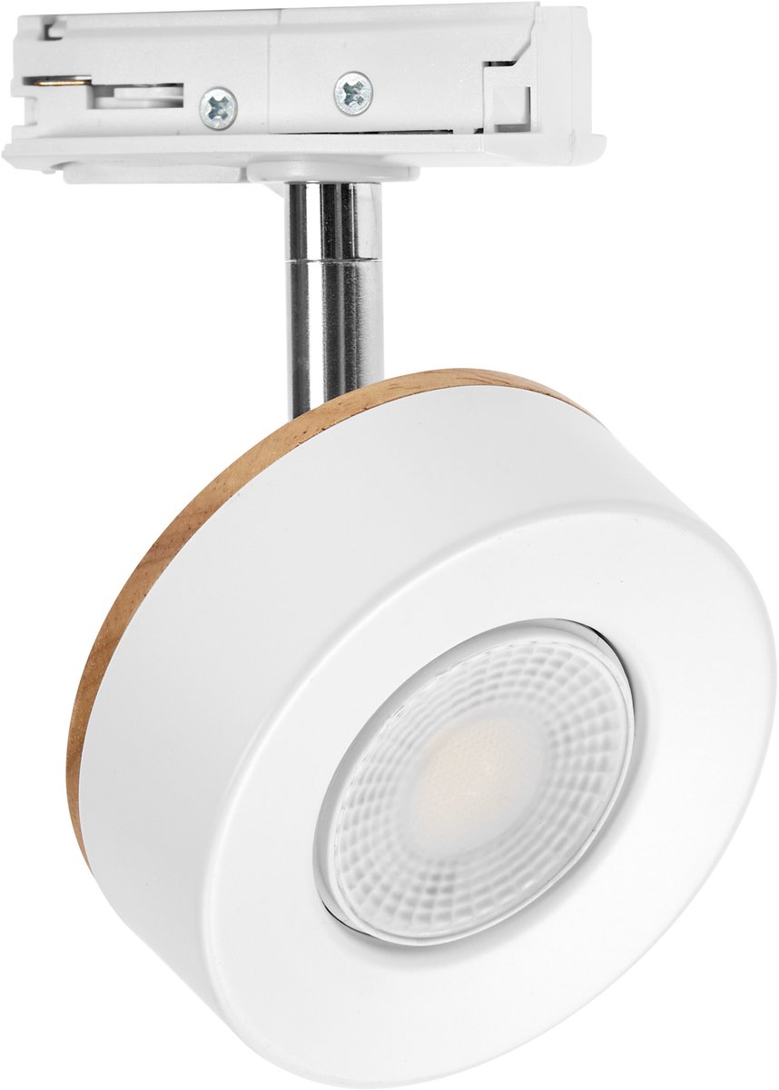 OSRAM TRACKLIGHT SPOT BEAM Rail Spot 4,8W 3000K warm wit, geïntegreerde LED, draaibaar, Aluminium wit