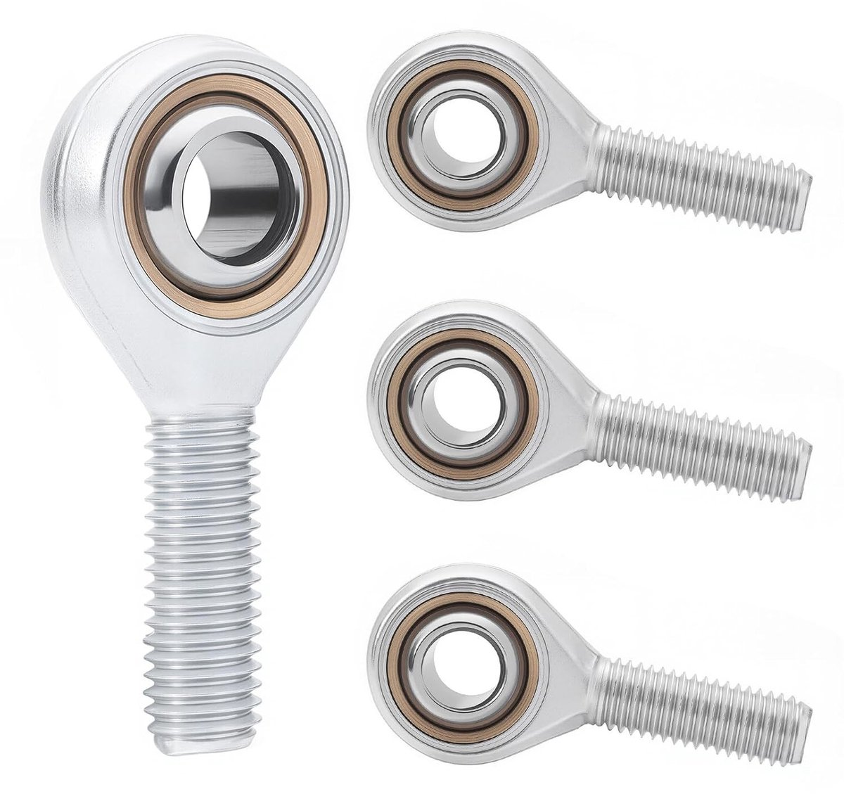 Hinge koppen set van 4 stuks, scharnierkop met schroefdraad, unibal gewrichtslagers voor optimale prestaties (M10)