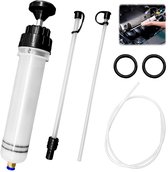 Kaiyaya - Handmatige Oliepomp 200 cc - Vloeistof Extractor met 60 cm Slang - Zwart & Transparant, Lekbestendig - voor Auto, Motor, Garage - 1 Set
