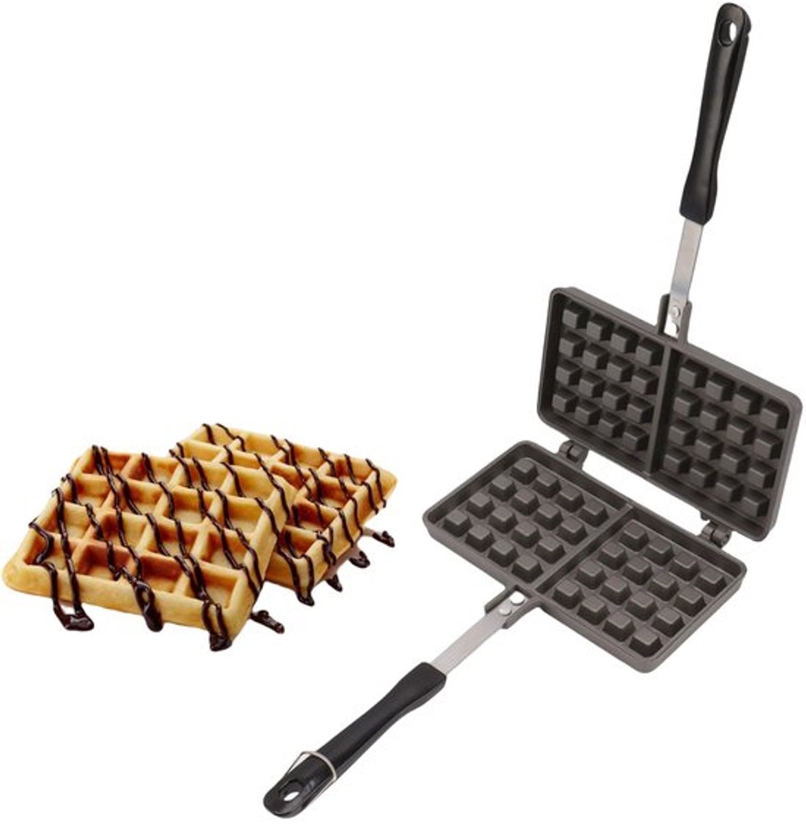 Wafelijzer Van Aluminiumlegering Pannenkoekbakpan Ijzer Perfect Hulpmiddel Voor Heerlijke Zelfgemaakte Wafels En Pannenkoeken