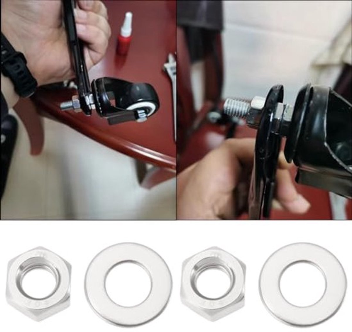 20 Sets BSF Moer Wasmachine 5/16 304 Rvs Wasmachine Lock Wasmachine Bolt Compatibel met Austin Zeven Cilinderkop Meubels