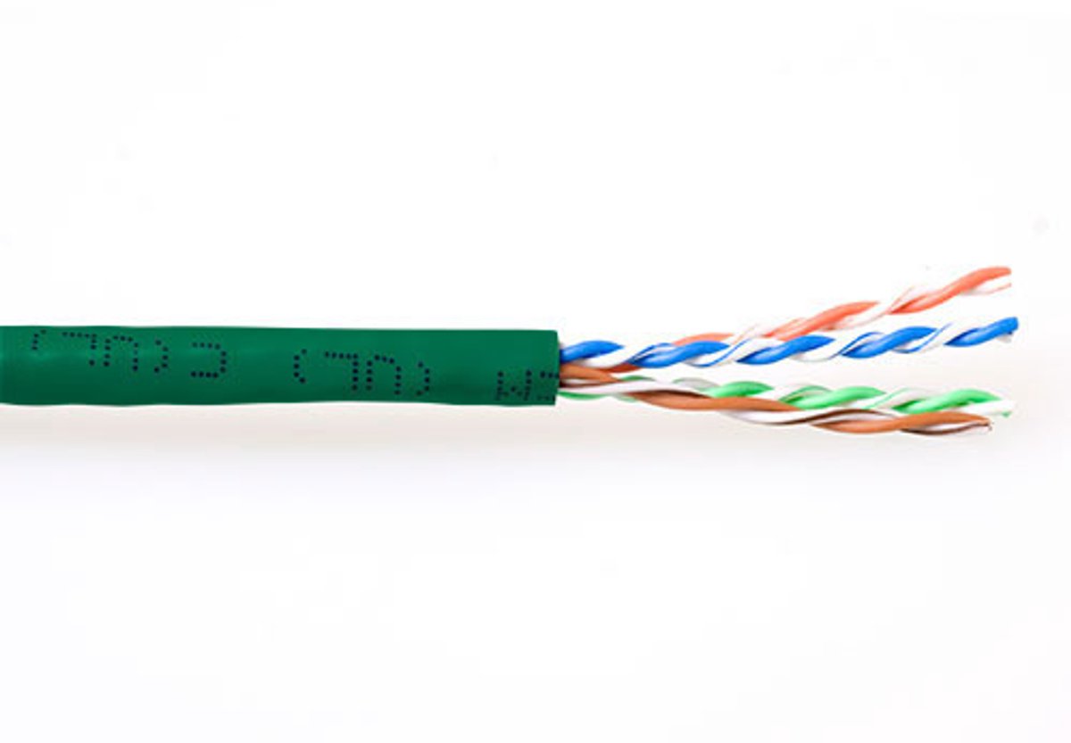 Patchkabel CAT6 UTP soepel rol 305M groen [