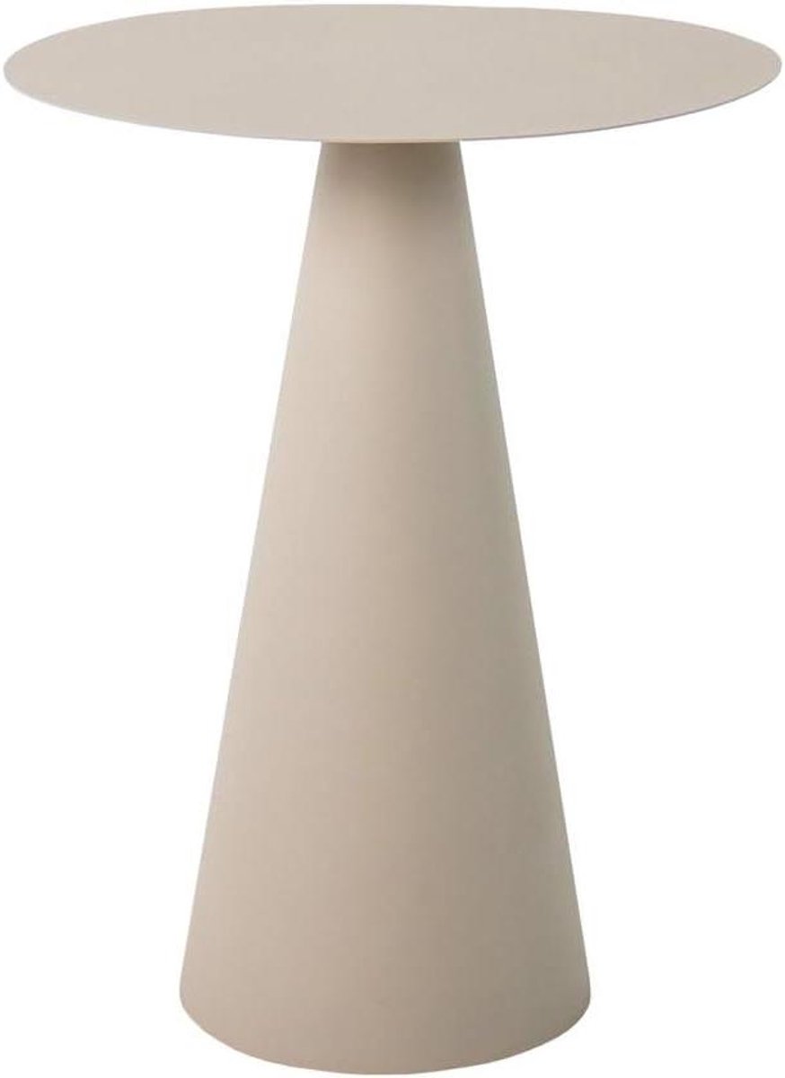Bijzettafel Vic - Salontafel Hoektafel - Woonkamer Decoratie - Uniek Ontwerp - 38 x 38 x 48 cm - Beige