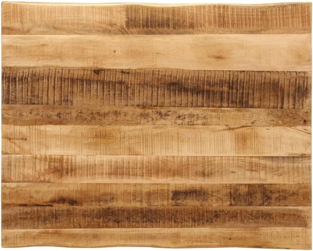 Tafelblad Massief Hout - Vervangend Blad - Tafel Opfrissen - Natuurlijke Rand - 100x80x25 cm - Natuurlijk