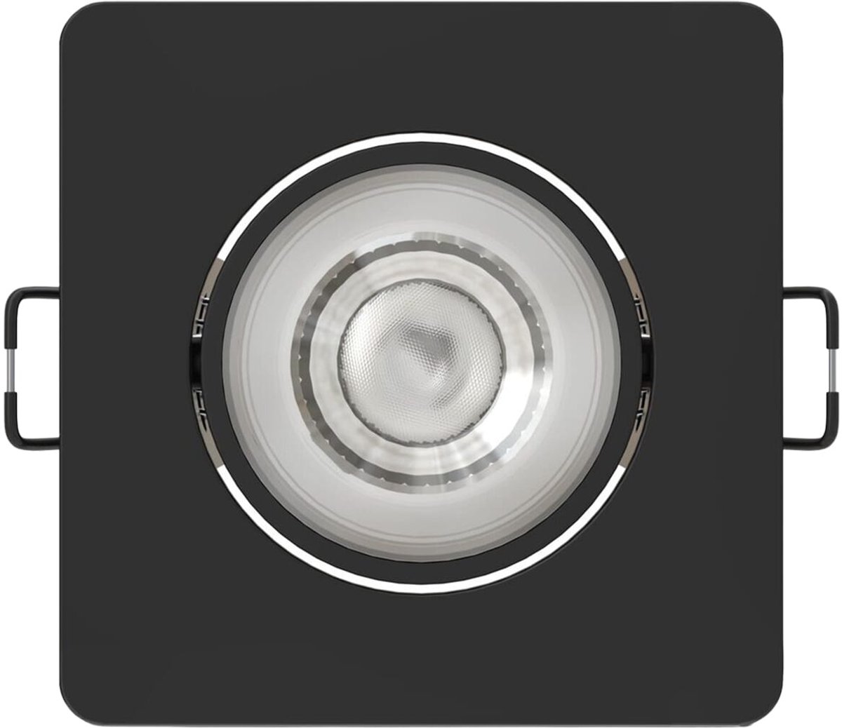 Modee LED Inbouwspot Vierkant - 4.8W 420 Lumen - 4000K Neutraal Wit - IP20 - Zwart - 1 stuk