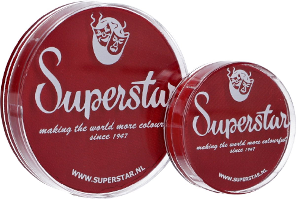 Superstar Schmink - Aqua Facepaint - Vuur Rood - 035 — afbeelding 6