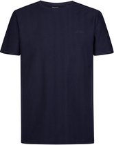 Petrol Industries - Heren T-shirt met visgraatpatroon hayden - Blauw - Maat L