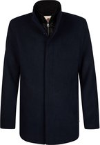 Petrol Industries - Winterjas Heren van wolmix millheights - Blauw - Maat M - Blauw - Maat M