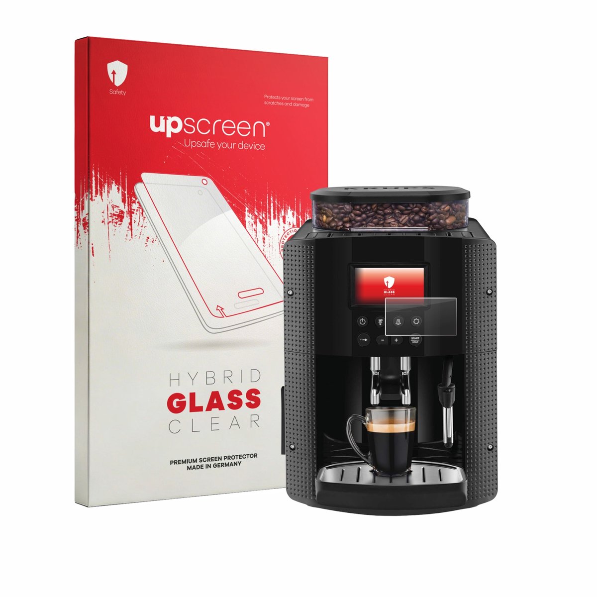 upscreen - Screenprotector voor Krups Essential YY8135FD - Folie Beschermfolie Beschermglas transparant