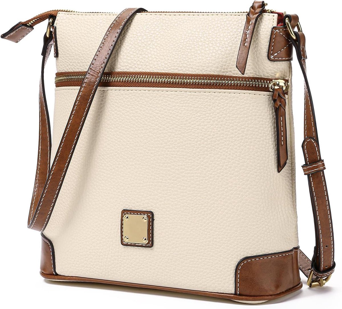 Crossbody Tas Dames - Schoudertas Portemonnee - Dagelijks Gebruik - Meerdere Ritsvakken - 25 x 10 x 24 cm - Trendy