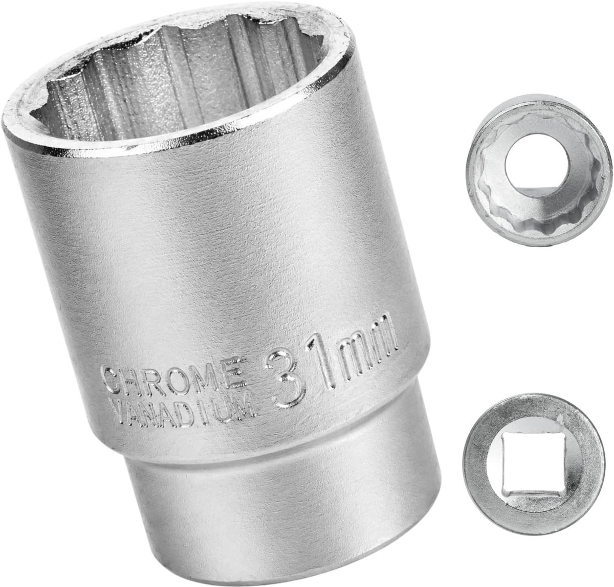 Dopsleutel 31 mm 3/4 inch 12-kant voor professioneel gebruik, duurzame CR-MO kwaliteit en hoge grip