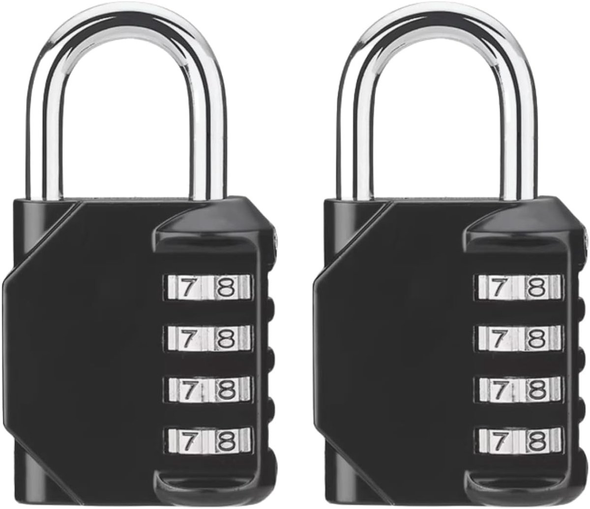 Robuust 4-cijferig cijferslot met code-weergave voor sportschool, kast en gereedschapskist, individueel instelbare veiligheidscode voor optimale bescherming