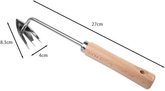 Onkruidverwijderaar met M-vormige klauw, onkruidverwijderaar, onkruidgereedschap, paardenbloemtrekker, onkruidverwijderaar voor de tuin, tuingereedschap met harde, stevige klauwen — afbeelding 2