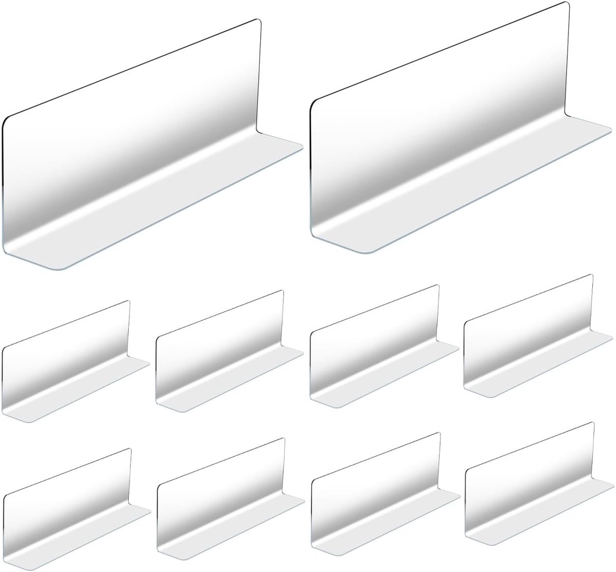 10 Stuks Separator Platen Transparante Tablet Scheiders Houten Plank Scheiders Basis Product Divider Lijn Dier Divider