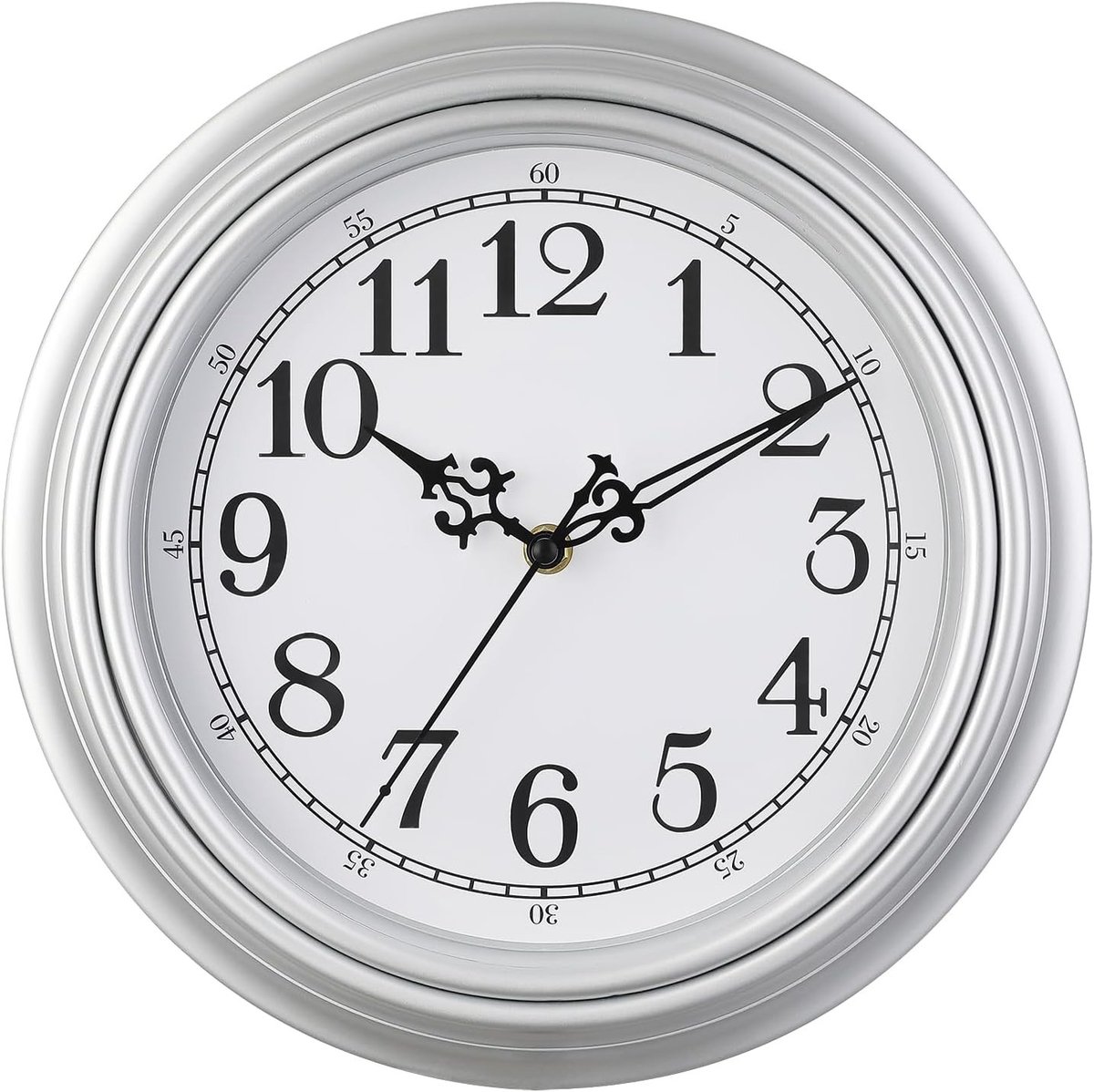 Retro Wandklok 10/12/16 inch, Stille Vintage Klok zonder Tikken, Decoratief voor Keuken, Woonkamer en Slaapkamer, Batterij Aangedreven, Klassiek Design en Tijdloos Uiterlijk