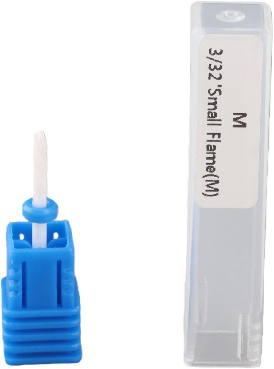 Set van 5 Keramische Nagelboor Bits voor Nagelriemen, Veiligheid Nagelvijl Tips en Acryl Gel Nagelkunst Gereedschap voor Pedicure en Manicure