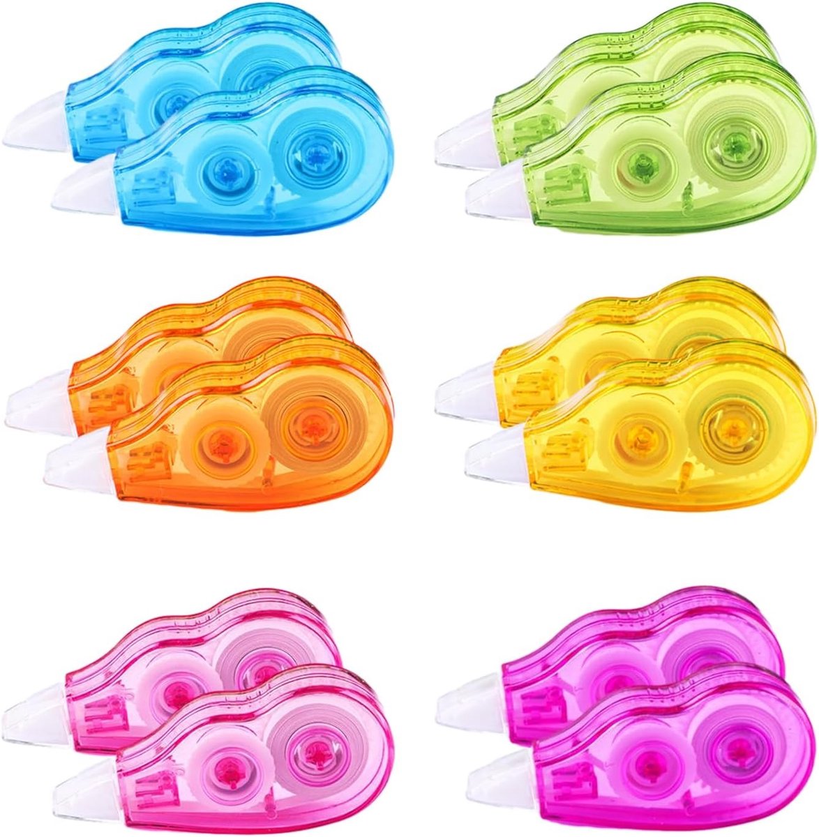 Mini-correctietape voor studenten en kantoor, 12 stuks, ideaal voor school en thuisgebruik