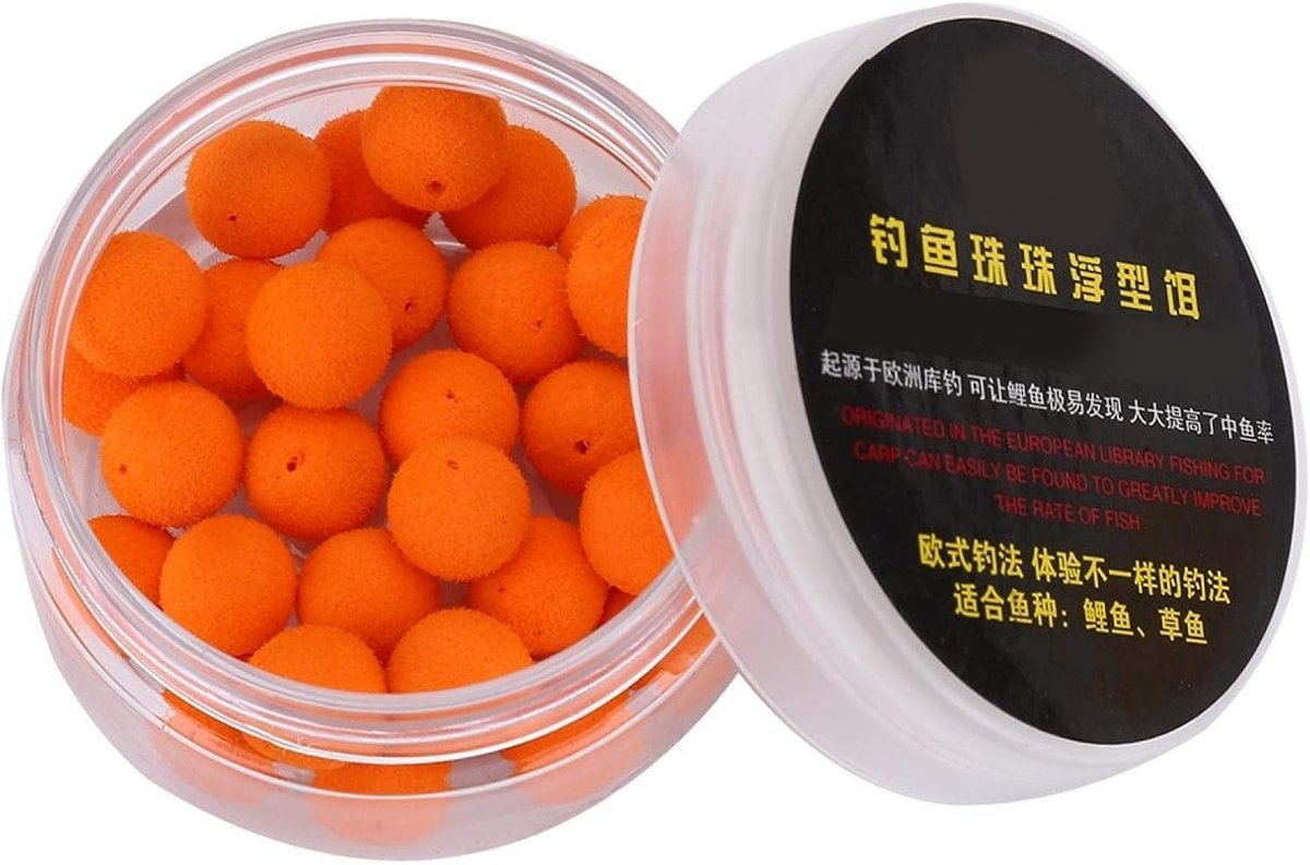 30 Stuks Drijvende Aas voor Karpervisserij - 10/12mm Foam Pop Up Soft Pellets en Eieren
