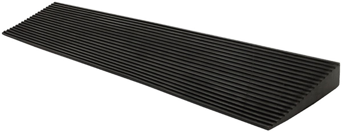 Rubberen oprit – Toegangsoprit, stoeprandoprit, rolstoeloprit, opritwig, drempeloprit, drempelhulp, opstapoprit – Hoogte: 45 mm – Kingpower